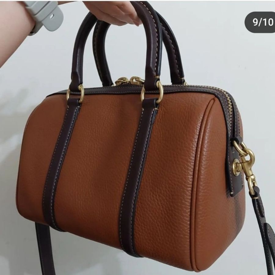 coach ruby 25 牛皮 波士頓包 專櫃 正品 精品 包包 手提 側背 肩背 斜揹-6