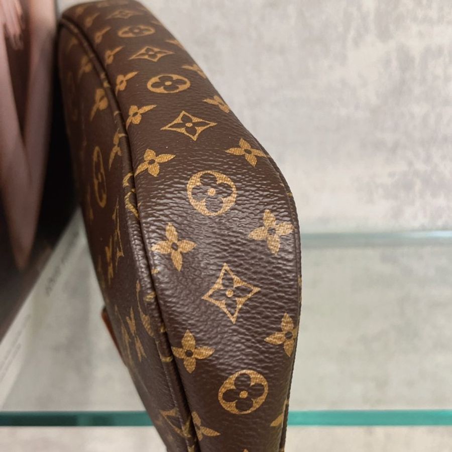 Louis Vuitton LV 老花字紋粉色背帶三合一 楊丞琳包 麻將金鍊包斜背包/肩背包-2