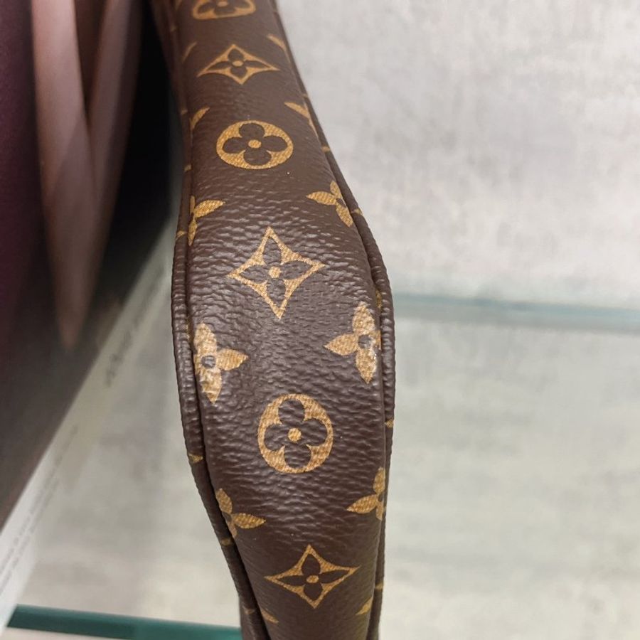 Louis Vuitton LV 老花字紋粉色背帶三合一 楊丞琳包 麻將金鍊包斜背包/肩背包-6