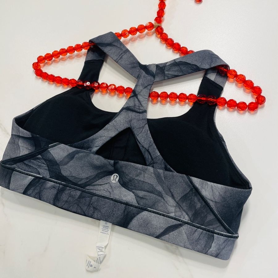 瑜伽老師出清🧘近全新二手正品lululemon黑白漸層款8號/瑜珈上衣/運動/健身/購買隨機贈瑜珈褲(看圖看內文)-9