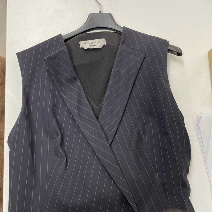 Sportmax假兩件修身洋裝(義大利製)-7