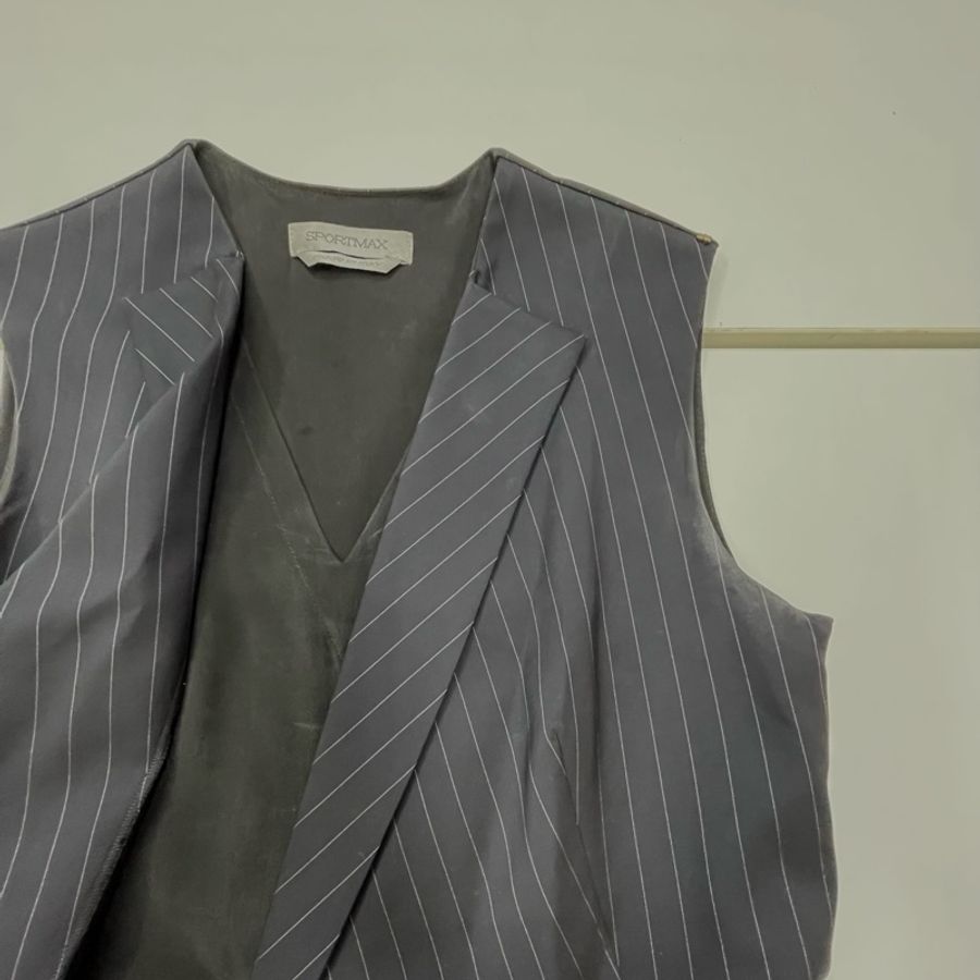 Sportmax假兩件修身洋裝(義大利製)-5