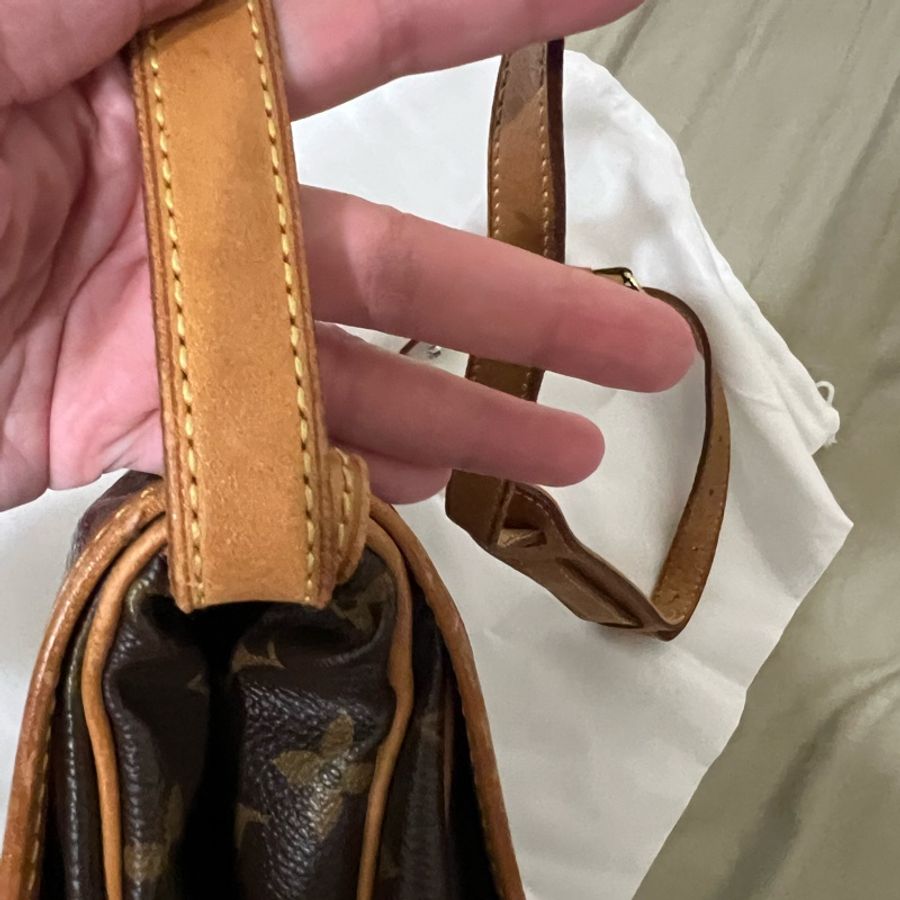 LV經典老花雙子星小號斜背包-14