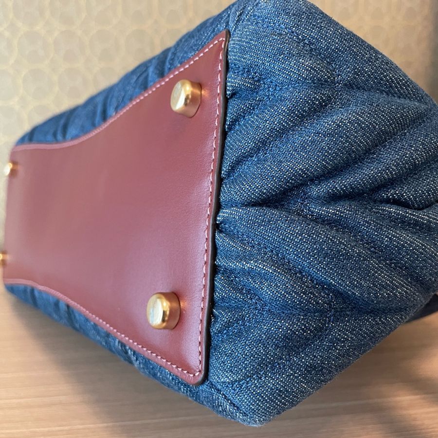 Coach 單寧牛仔布 手提/肩背/側背包-11