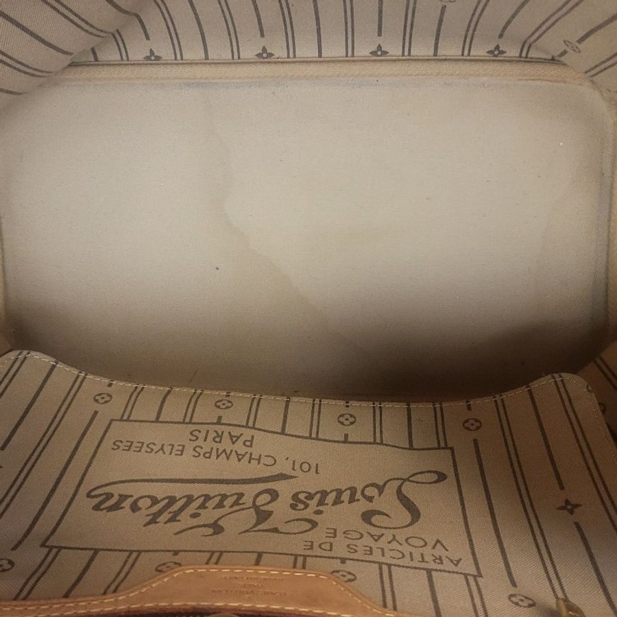 LV never full 中號購物包 經典不敗老花款 可當媽媽包-5