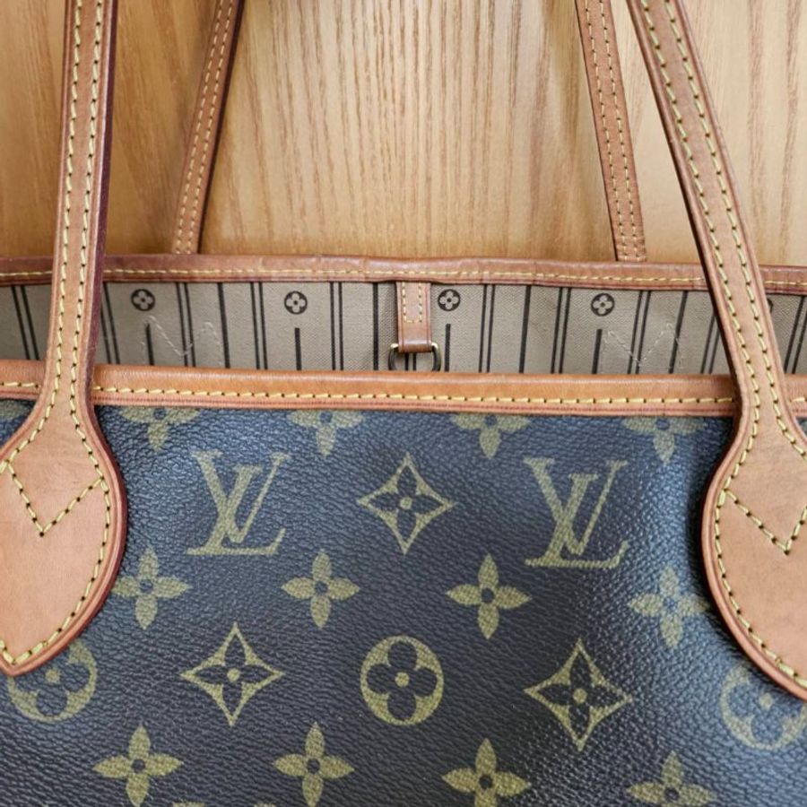 LV never full 中號購物包 經典不敗老花款 可當媽媽包-2