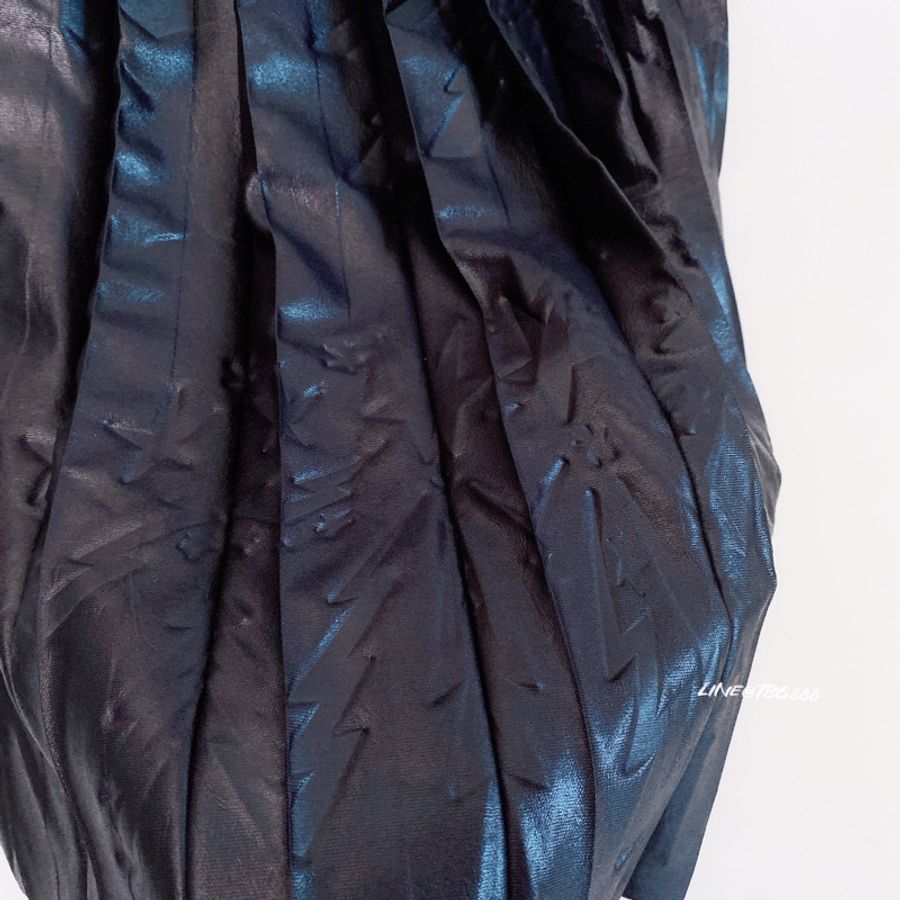 MSGM 壓紋百褶長皮裙-5