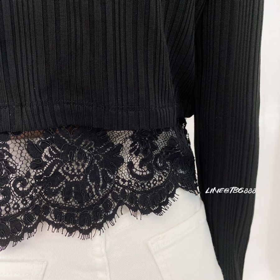 3.1 Phillip Lim 方領蕾絲微透上衣-6