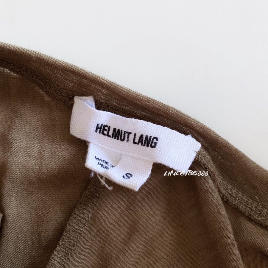 HELMUT LANG 舒適柔軟美國棉透膚抓皺背心-7