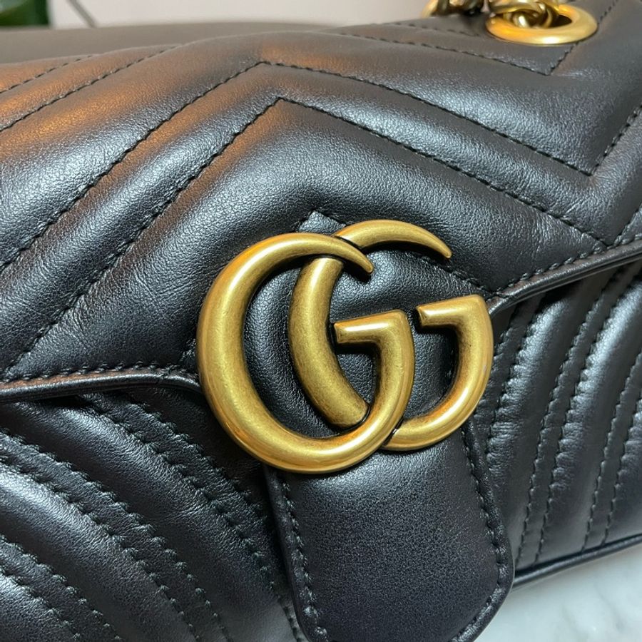 GUCCI 古馳 GG MARMONT 馬夢 MINI BAG 22cm-3