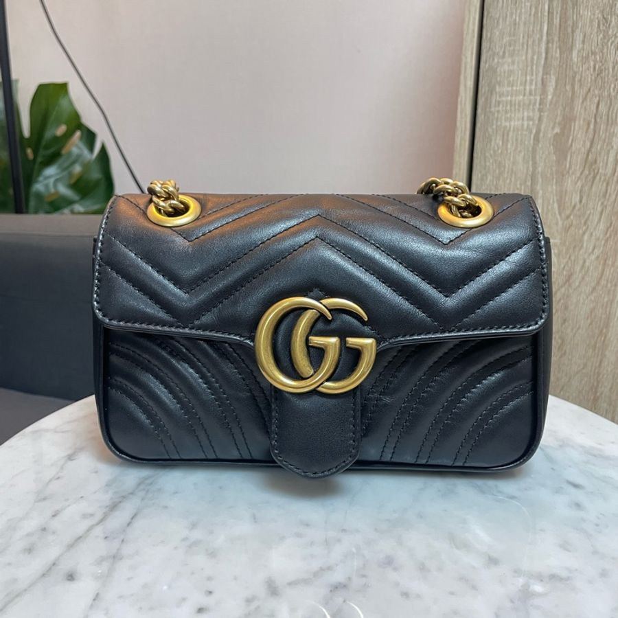 GUCCI 古馳 GG MARMONT 馬夢 MINI BAG 22cm-4