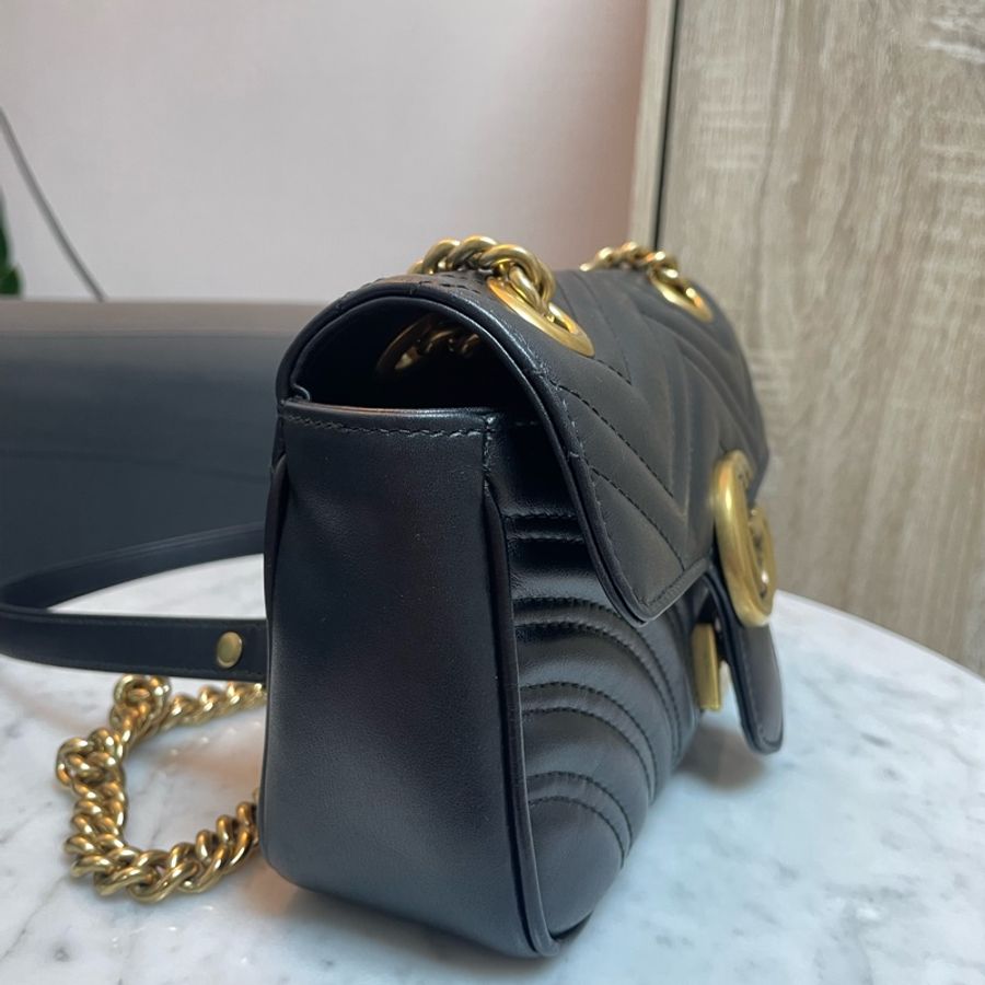 GUCCI 古馳 GG MARMONT 馬夢 MINI BAG 22cm-8