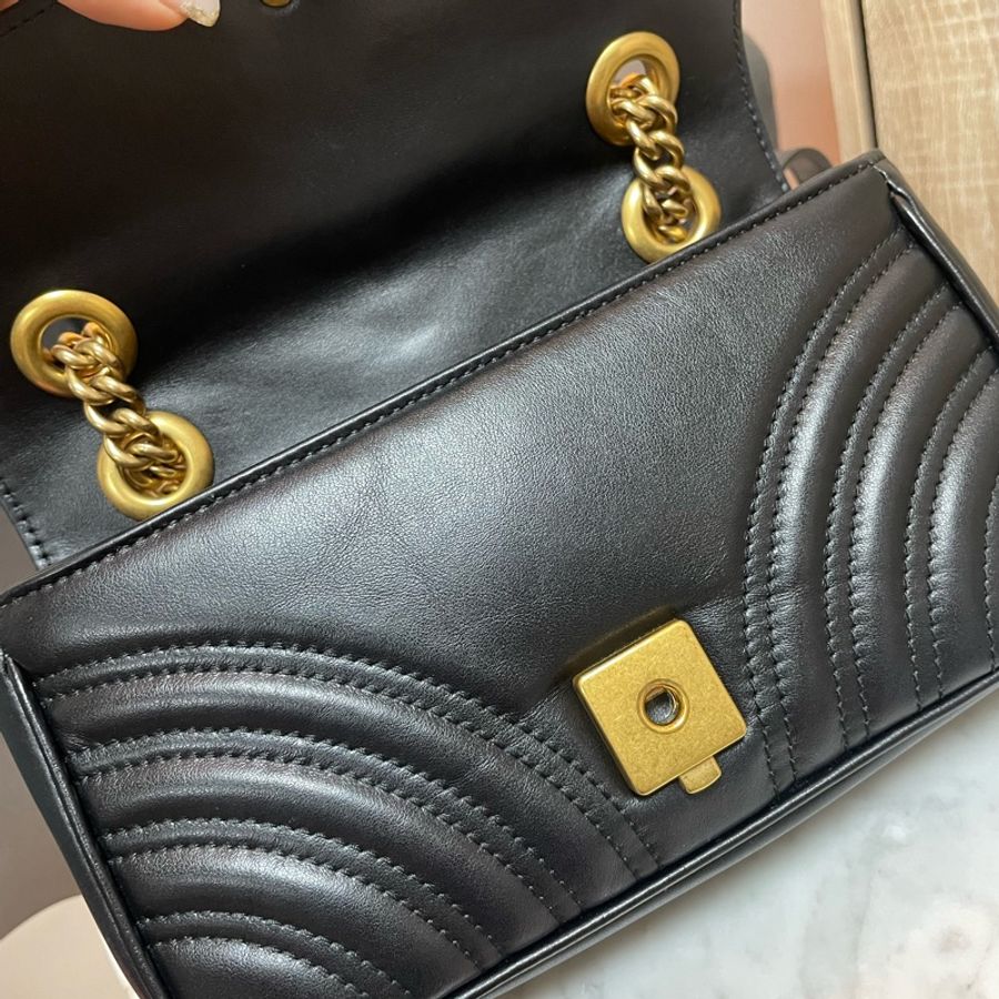 GUCCI 古馳 GG MARMONT 馬夢 MINI BAG 22cm-15