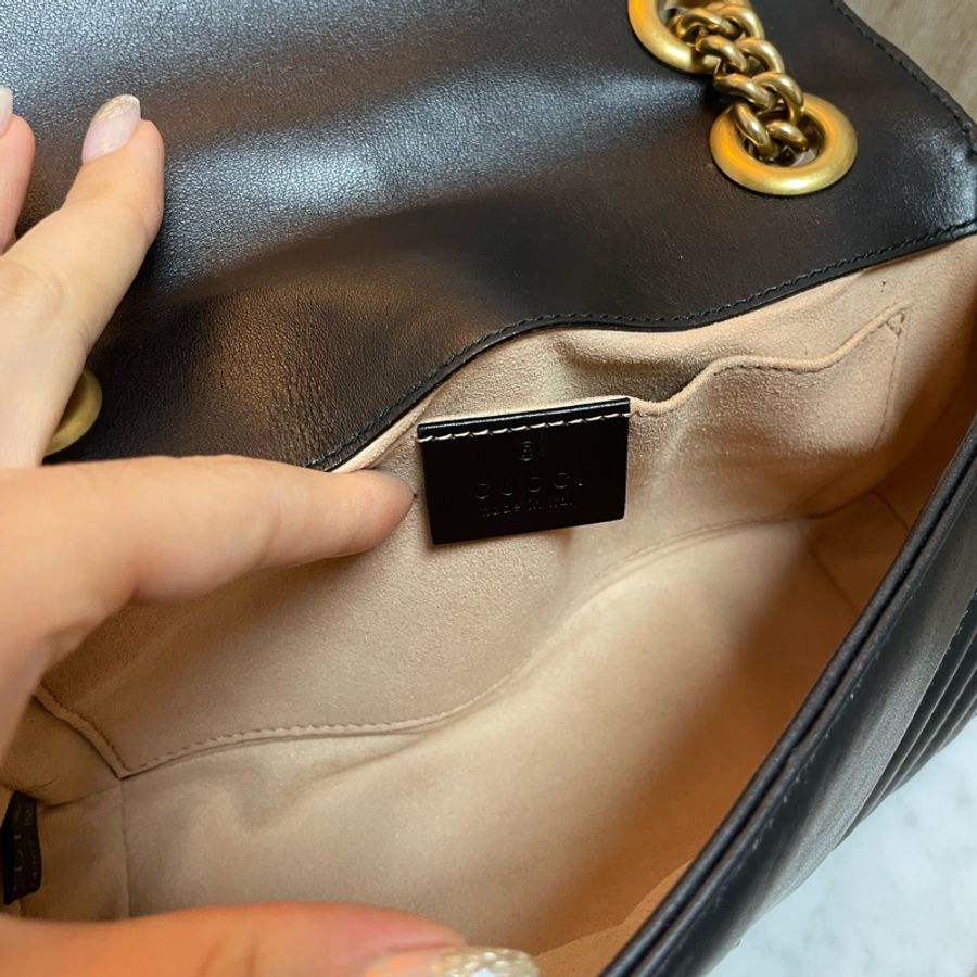 GUCCI 古馳 GG MARMONT 馬夢 MINI BAG 22cm-16