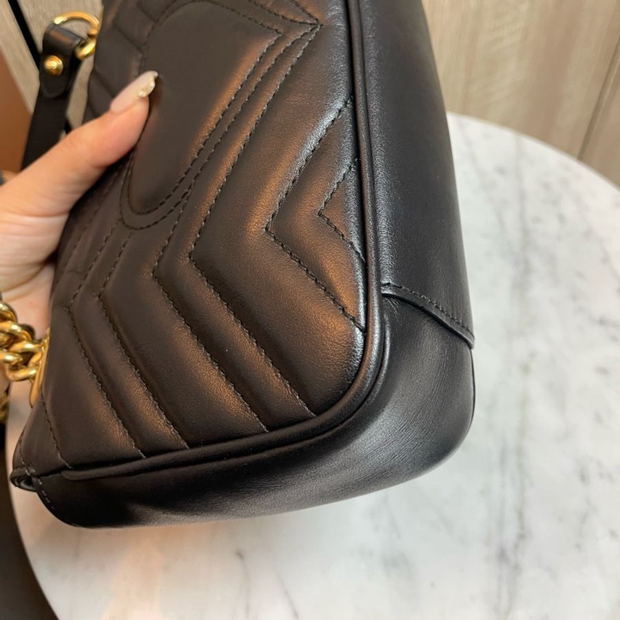 GUCCI 古馳 GG MARMONT 馬夢 MINI BAG 22cm-13
