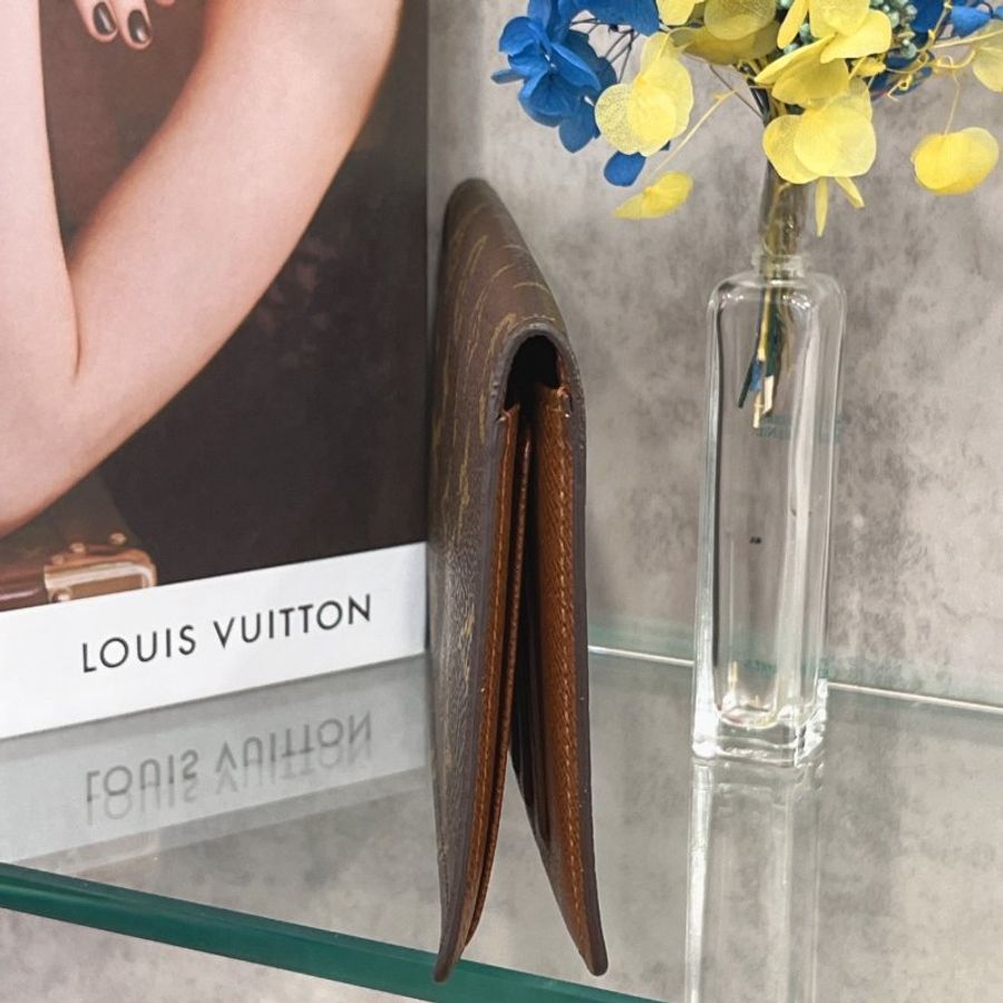 Louis Vuitton LV 老花字紋對開二折長夾/皮夾-2