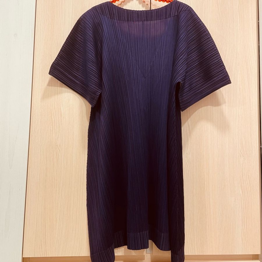 三宅一生洋裝/PLEATS PLEASE /ISSEY MIYAKE主線紫色洋裝3號(看圖看內文)-7