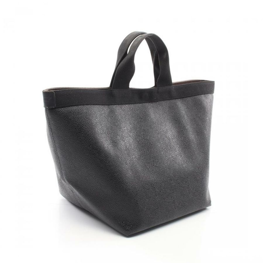【日本直送】 中古Herve Chapelier[B]舟型托特包 L 手提包 托特包 塗層帆布 黑色-1