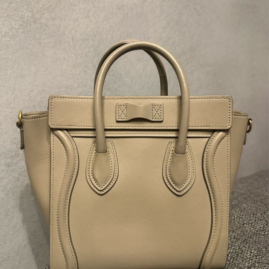 CELINE Nano Luggage 卡其-2