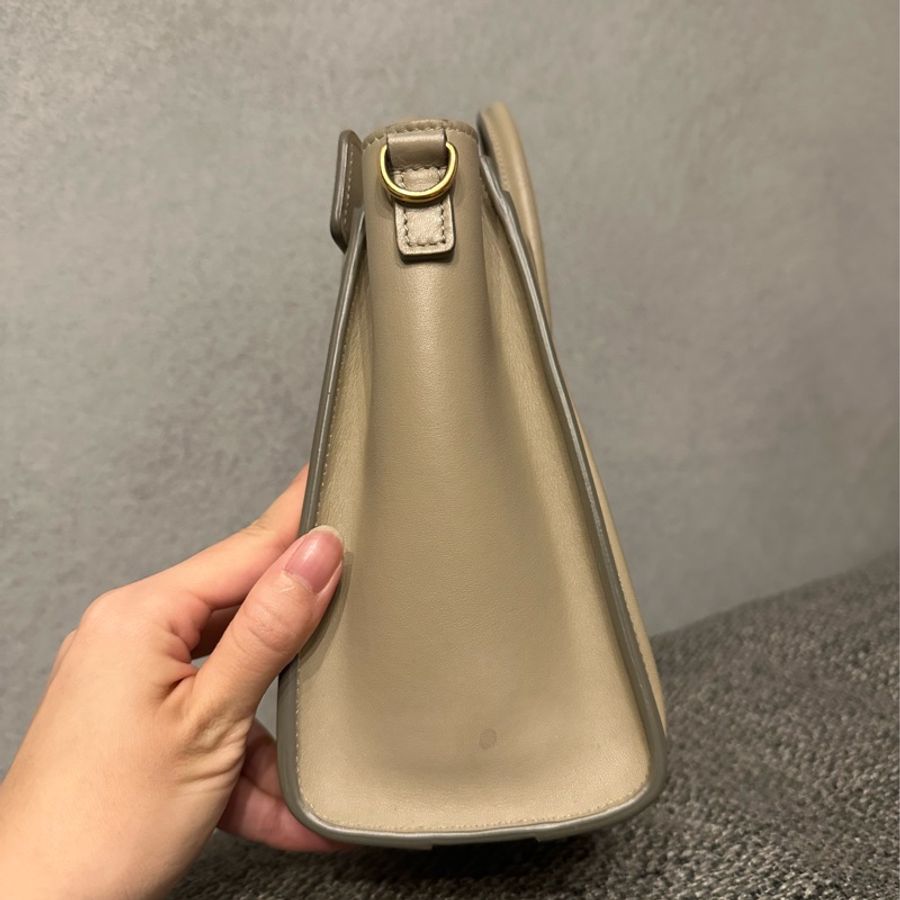 CELINE Nano Luggage 卡其-3