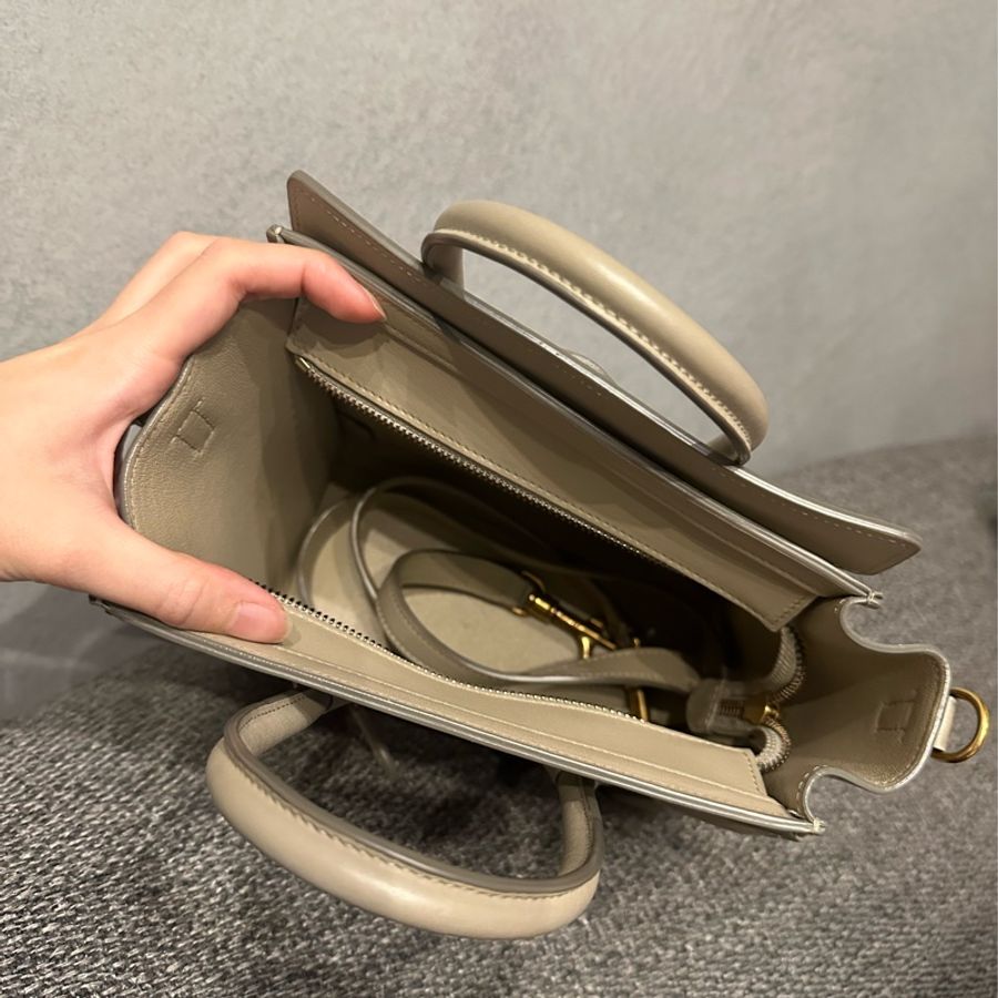 CELINE Nano Luggage 卡其-5