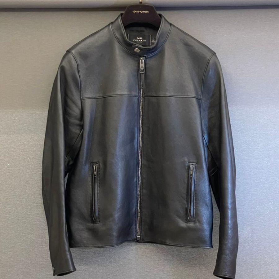 #正品 【COACH】 小羊皮 皮衣 #外套 M號-0
