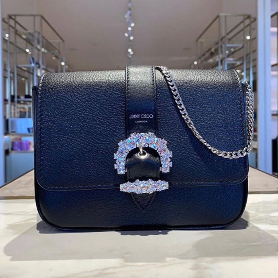 Jimmy Choo新款包包 黑色經典款Cheri Crossbody-0
