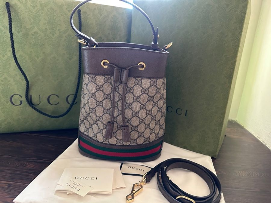 GUCCI Ophidia Small GG Bucket 小中款 肩背/斜背/手提 水桶包-0