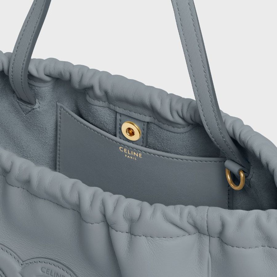 Celine 111013 Cuir Triomphe 凱旋門小款索繩包 藍灰色/當季熱門新品 下單前請先詢問-3