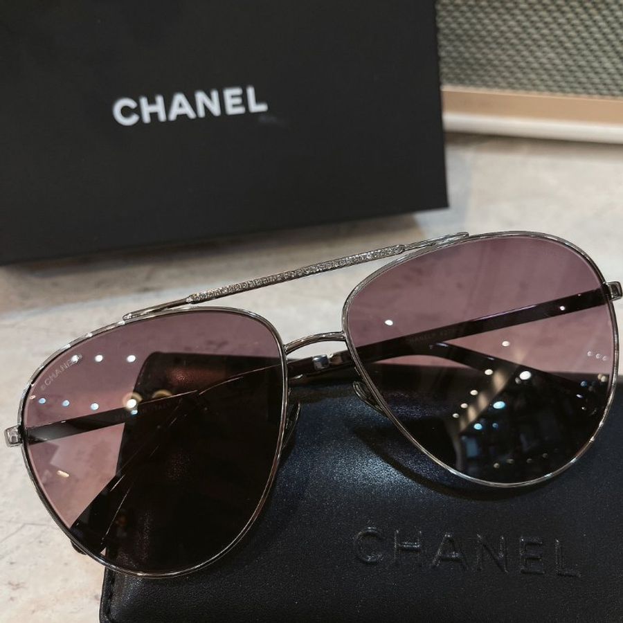 【現貨】麗睛眼鏡 Chanel【可刷卡分期】香奈兒 CH4279B 太陽眼鏡 小香眼鏡 香奈兒熱賣款 復古太陽眼鏡 飛行員太陽眼鏡-0