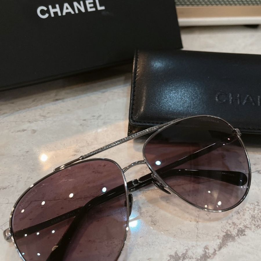 【現貨】麗睛眼鏡 Chanel【可刷卡分期】香奈兒 CH4279B 太陽眼鏡 小香眼鏡 香奈兒熱賣款 復古太陽眼鏡 飛行員太陽眼鏡-4
