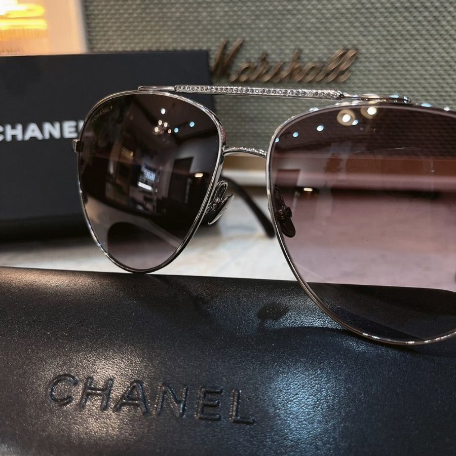 【現貨】麗睛眼鏡 Chanel【可刷卡分期】香奈兒 CH4279B 太陽眼鏡 小香眼鏡 香奈兒熱賣款 復古太陽眼鏡 飛行員太陽眼鏡-10
