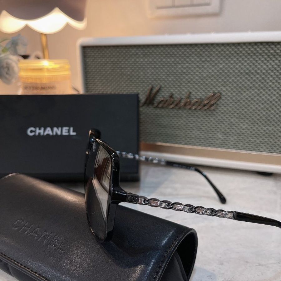 【現貨】麗睛眼鏡Chanel【可刷卡分期】香奈兒 CH5210 太陽眼鏡 水銀鏡片太陽眼鏡 鏡面太陽眼鏡 香奈兒小羊皮穿鏈 小香眼鏡 香奈兒墨鏡-6