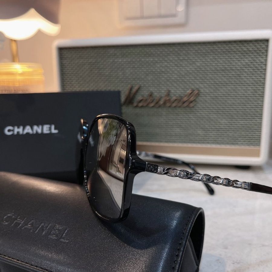 【現貨】麗睛眼鏡Chanel【可刷卡分期】香奈兒 CH5210 太陽眼鏡 水銀鏡片太陽眼鏡 鏡面太陽眼鏡 香奈兒小羊皮穿鏈 小香眼鏡 香奈兒墨鏡-8