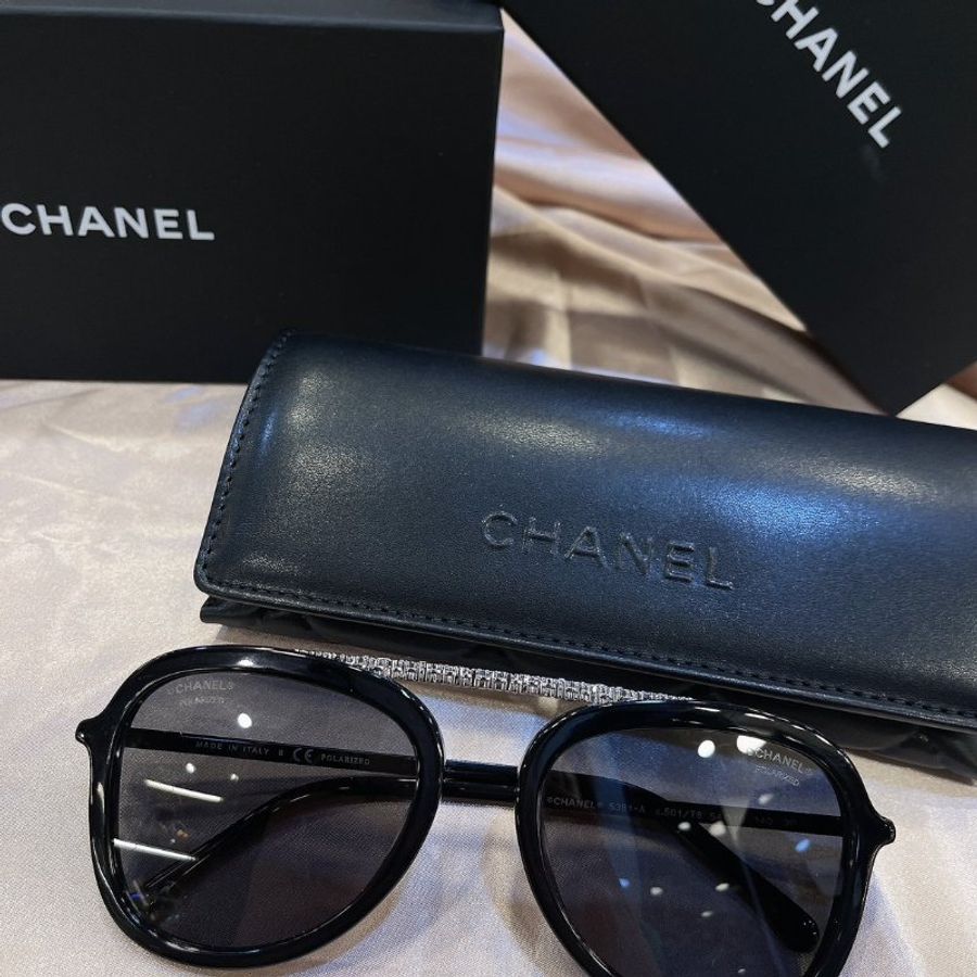 【現貨】麗睛眼鏡 Chanel【可刷卡分期】香奈兒 CH5381A 太陽眼鏡 小香眼鏡 香奈兒熱賣款 復古太陽眼鏡 水鑽太陽眼鏡 偏光太陽眼鏡-6