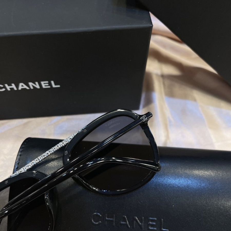 【現貨】麗睛眼鏡 Chanel【可刷卡分期】香奈兒 CH5381A 太陽眼鏡 小香眼鏡 香奈兒熱賣款 復古太陽眼鏡 水鑽太陽眼鏡 偏光太陽眼鏡-13