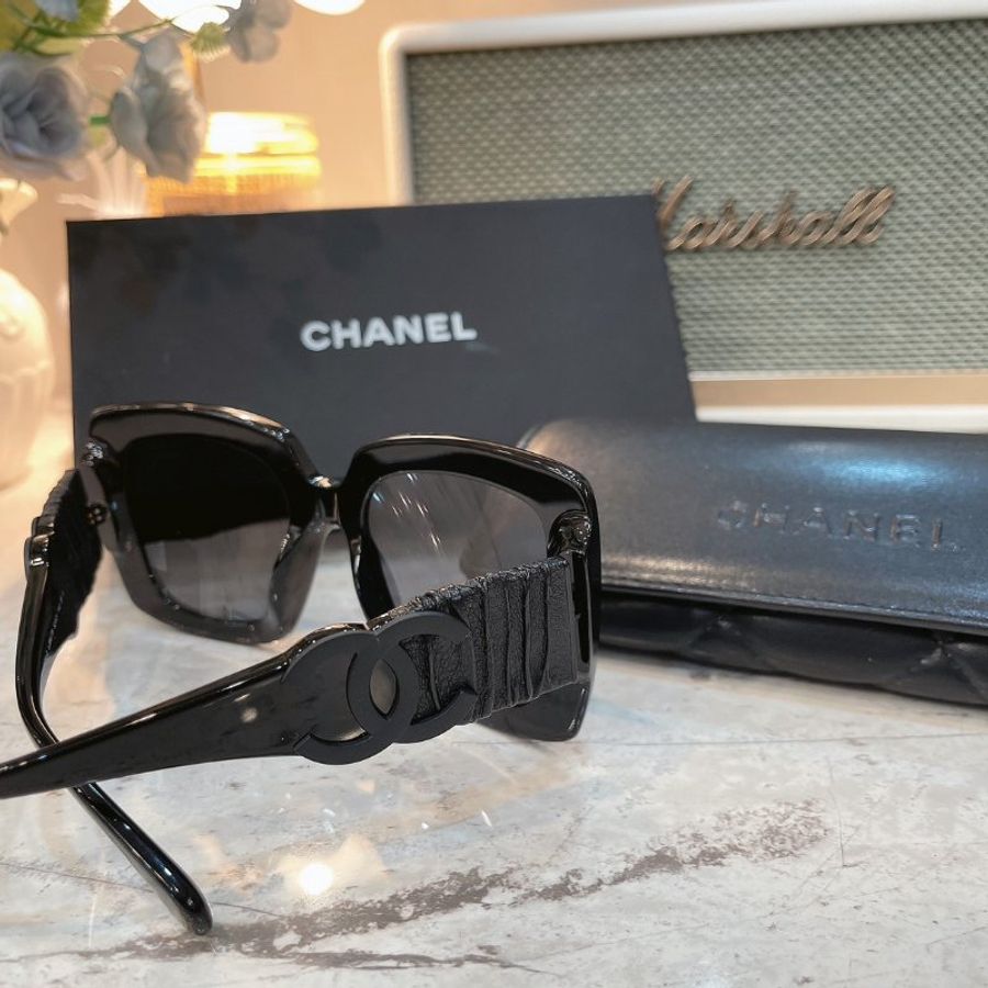 【現貨】麗睛眼鏡Chanel【可刷卡分期】香奈兒 CH5474Q 黑色 太陽眼鏡 香奈兒新款太陽眼鏡 香奈兒熱賣款眼鏡-0