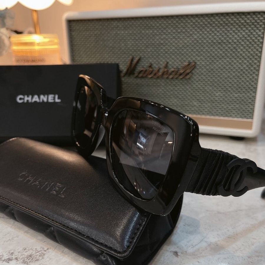【現貨】麗睛眼鏡Chanel【可刷卡分期】香奈兒 CH5474Q 黑色 太陽眼鏡 香奈兒新款太陽眼鏡 香奈兒熱賣款眼鏡-2
