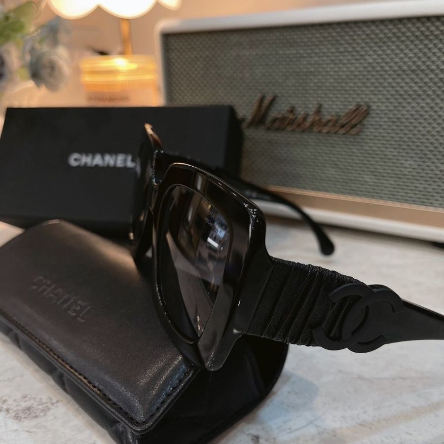 【現貨】麗睛眼鏡Chanel【可刷卡分期】香奈兒 CH5474Q 黑色 太陽眼鏡 香奈兒新款太陽眼鏡 香奈兒熱賣款眼鏡-4