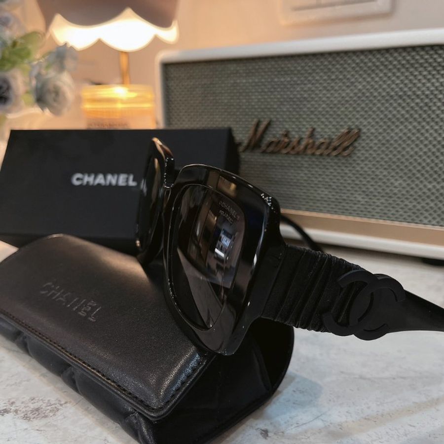 【現貨】麗睛眼鏡Chanel【可刷卡分期】香奈兒 CH5474Q 黑色 太陽眼鏡 香奈兒新款太陽眼鏡 香奈兒熱賣款眼鏡-6
