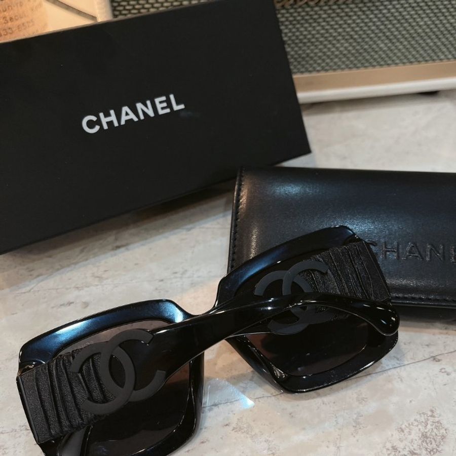 【現貨】麗睛眼鏡Chanel【可刷卡分期】香奈兒 CH5474Q 黑色 太陽眼鏡 香奈兒新款太陽眼鏡 香奈兒熱賣款眼鏡-10