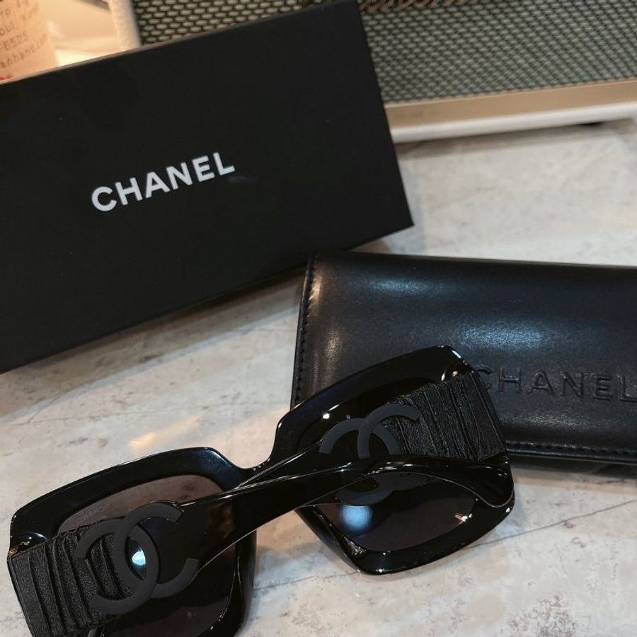 【現貨】麗睛眼鏡Chanel【可刷卡分期】香奈兒 CH5474Q 黑色 太陽眼鏡 香奈兒新款太陽眼鏡 香奈兒熱賣款眼鏡-11