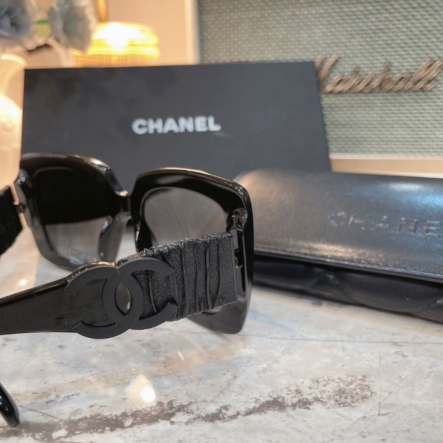 【現貨】麗睛眼鏡Chanel【可刷卡分期】香奈兒 CH5474Q 黑色 太陽眼鏡 香奈兒新款太陽眼鏡 香奈兒熱賣款眼鏡-14