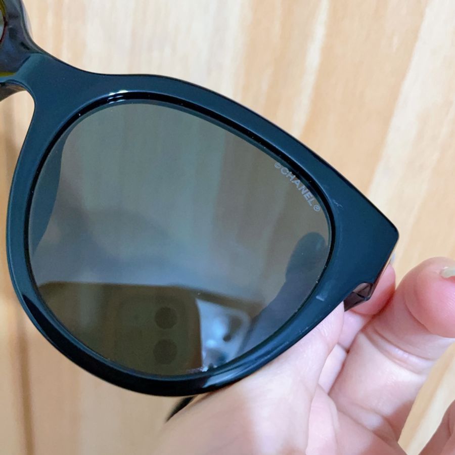 再降!【CHANEL】95成新!粉紅LOGO太陽眼鏡、墨鏡-5