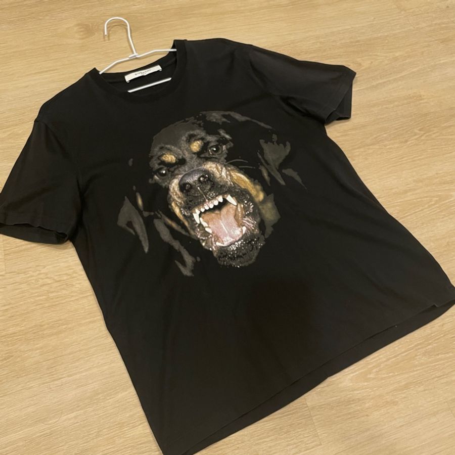 Givenchy 紀梵希 經典 T-Shirt 尺寸M 鯊魚 星星 羅威納狗頭-10