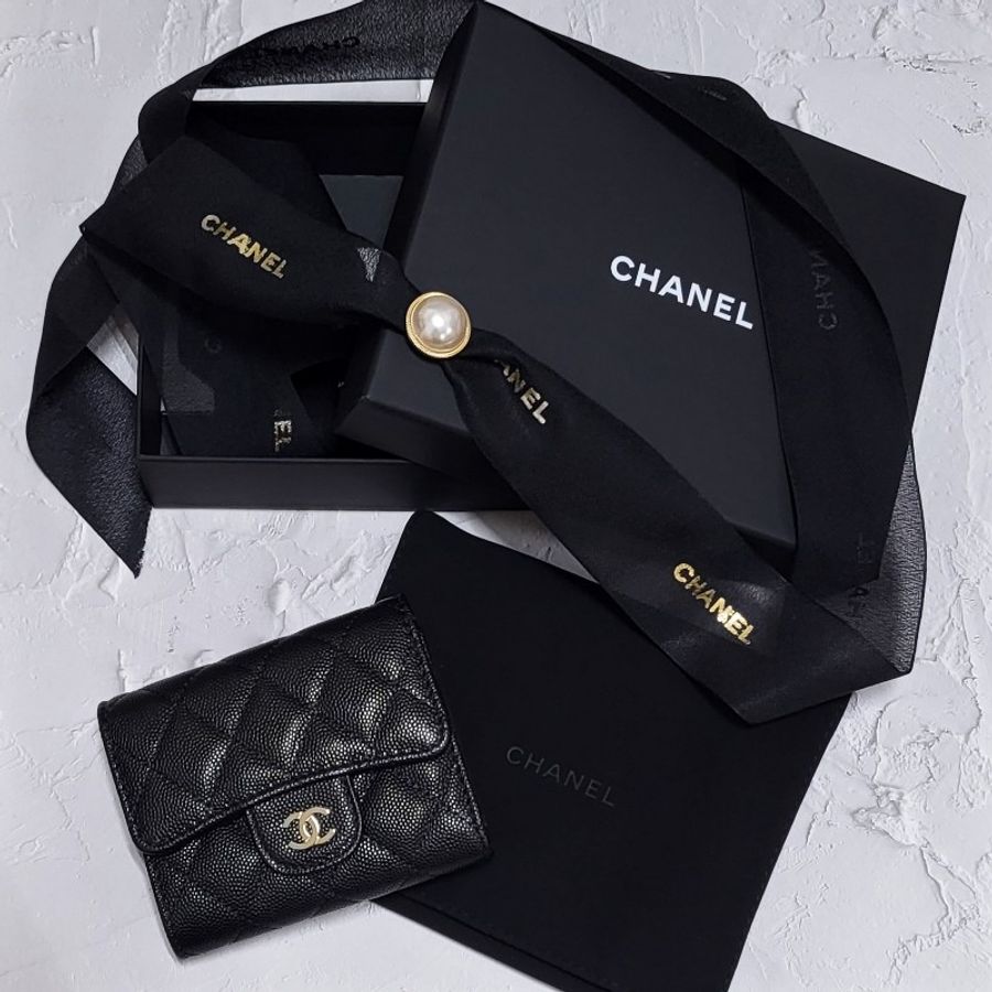 CHANEL 香奈兒 mini 三折短夾(內置翻蓋零錢袋版)-0