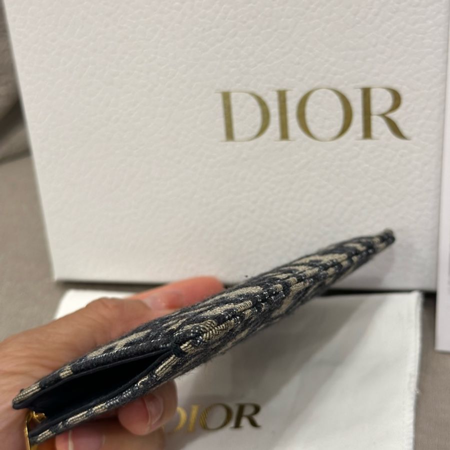 Dior 九成新/ 經典老花/ 小錢包/鑰匙包-5