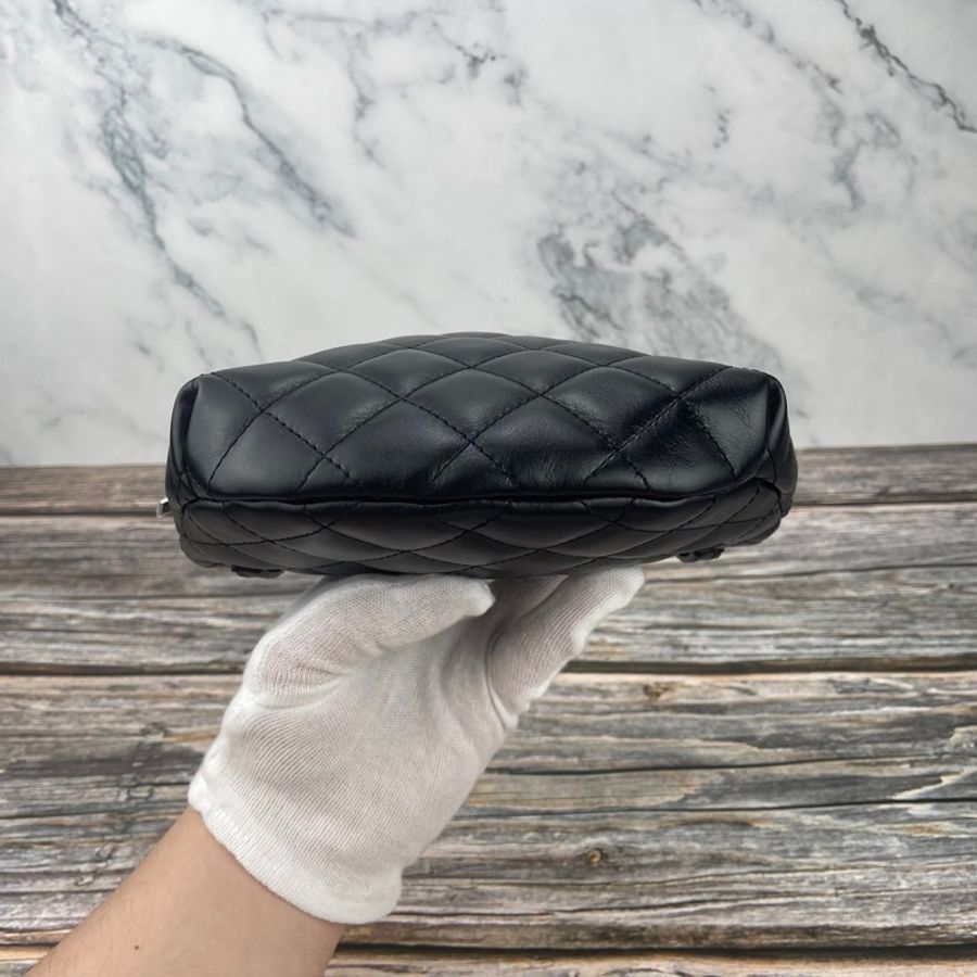 #CHANEL 經典菱格紋小牛皮拉鍊 #腰包 / #胸口包 / #櫃姐包 / #員工包-17