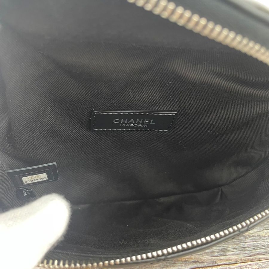 #CHANEL 經典菱格紋小牛皮拉鍊 #腰包 / #胸口包 / #櫃姐包 / #員工包-20