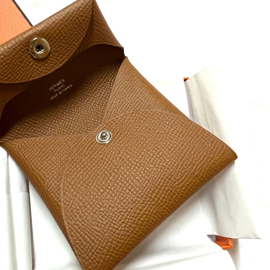 Hermès 愛馬仕 Bastia 棕色 零錢包-2